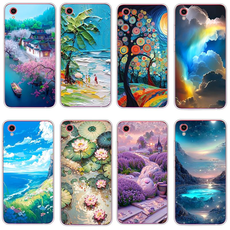 Vỏ silicon cho vivo y91c y1s, vỏ ốp điện thoại tpu