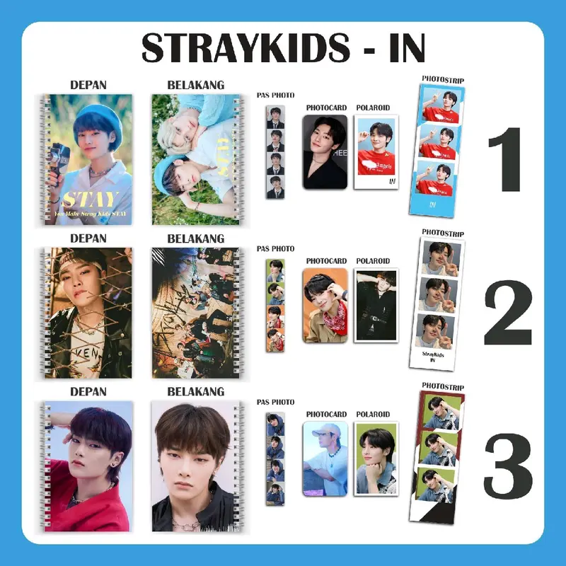 PAKET NOTEBOOK STRAY KIDS FREE BOX+BUBBLE 2