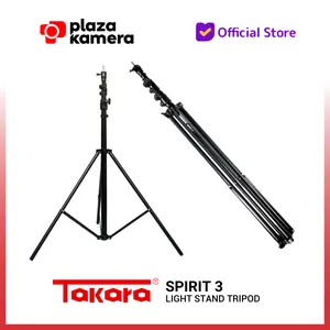Tripod Takara Spirit 3 Light Stand Handphone Camera Lighting Traveling Tripod