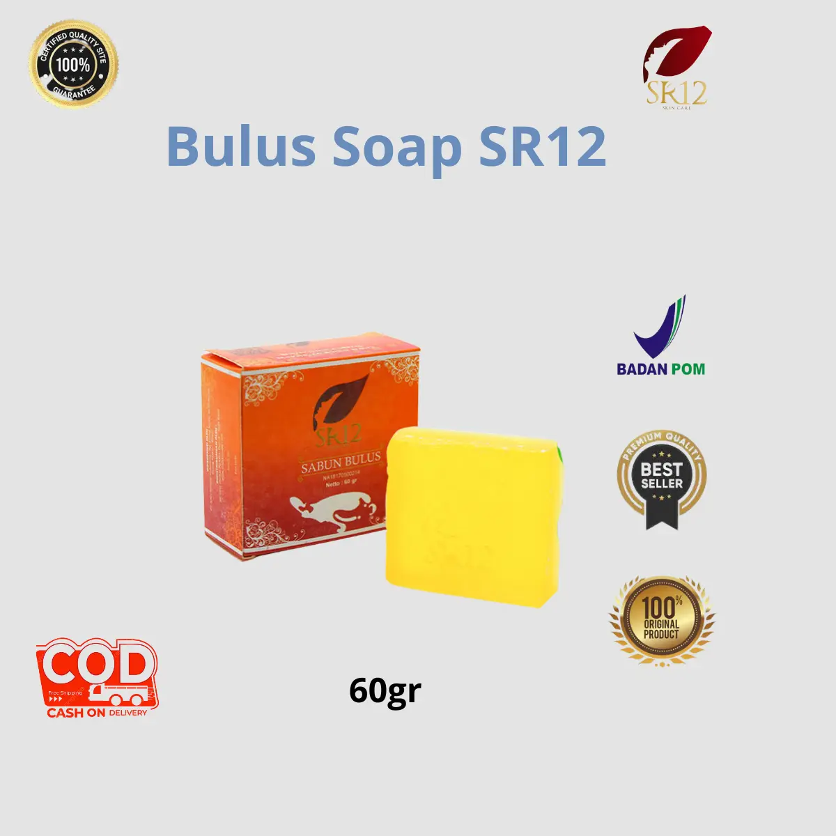 Bulus Soap/Sabun Bulus 60 gr Membersihkan Memudarkan Berminyak