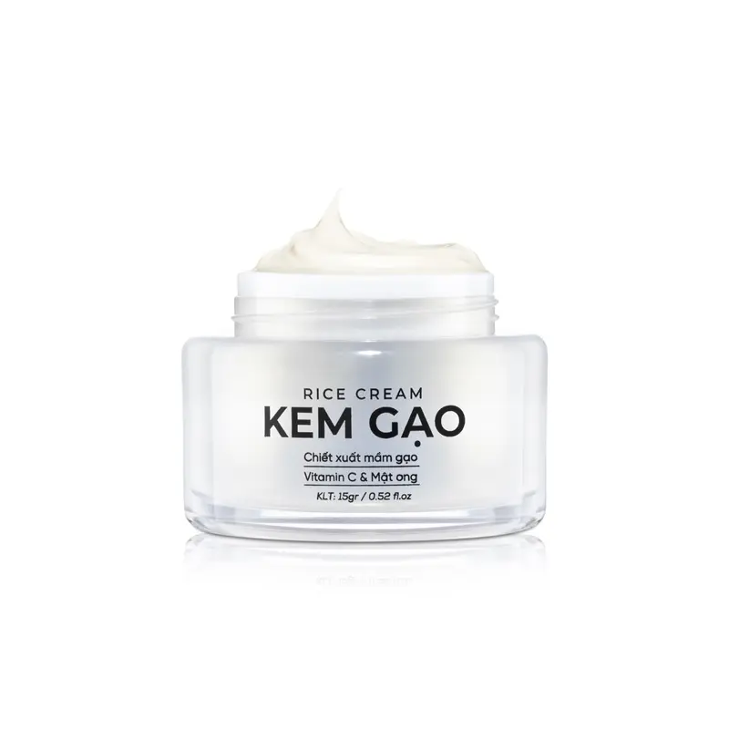 [Combo 4 Món]  KEM GẠO MẬT ONG+ SERUM Collagen  (Tặng Thêm 1 Chai Sữa Rửa Mặt 40ml+Và 1 Chai Kem Chống Nắng nhỏ 25ml ) Skincare 3