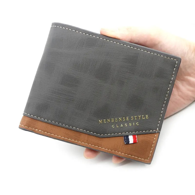 Fashion Short Men's Portable and Versatile Change Large Bill Holder Credit Card Zipper Coin Bag Wallet Wallet jovian wallet for men  wallet for men  jovi wallet men purse  flask purse  flask