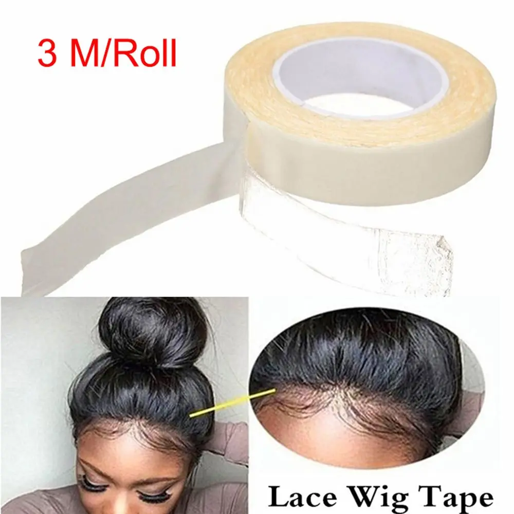 3.0 Metre/1 Roll Salon Long lasting Sticky  Lace Glue Tape Double Sided Tape For Weft Wig  Hair Extension Adhesive