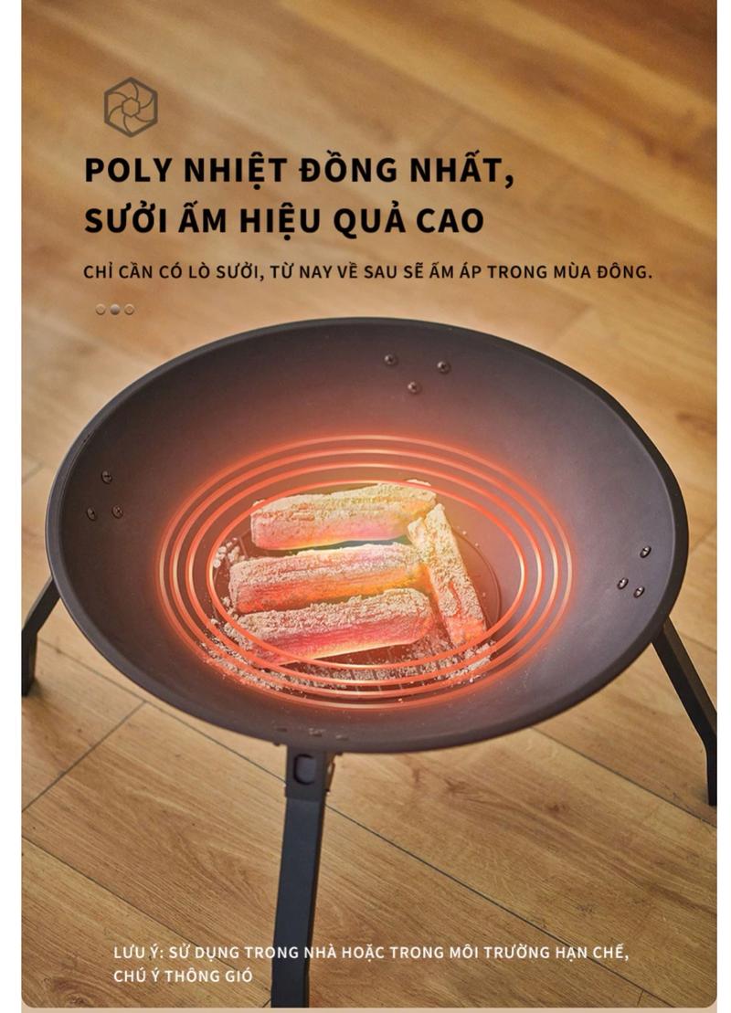 Product Introduction of Bếp Nướng Than Hoa 3 Trong 1 Gấp Gọn – Bếp Than Tre Dùng Trong Nhà/ Ngoài Trời, Tiện Dụng Mang Đi Du Lịch 12