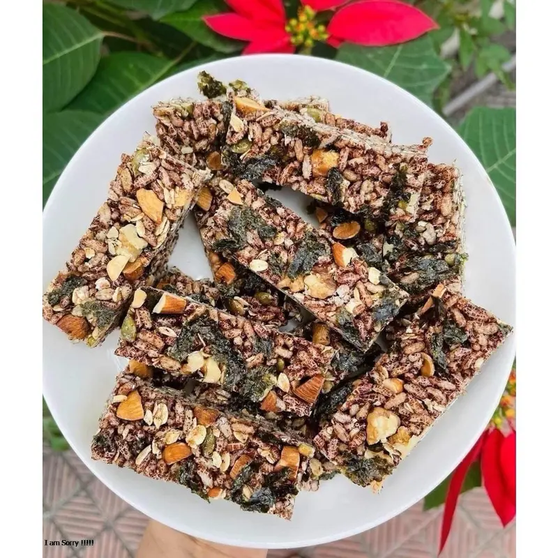 Com Bo 6vij bánh 500gr (ăn thử trải nghiệm ) Ăn Vặt Snack Thức Ăn Food kiêng  ) banh keotet 6