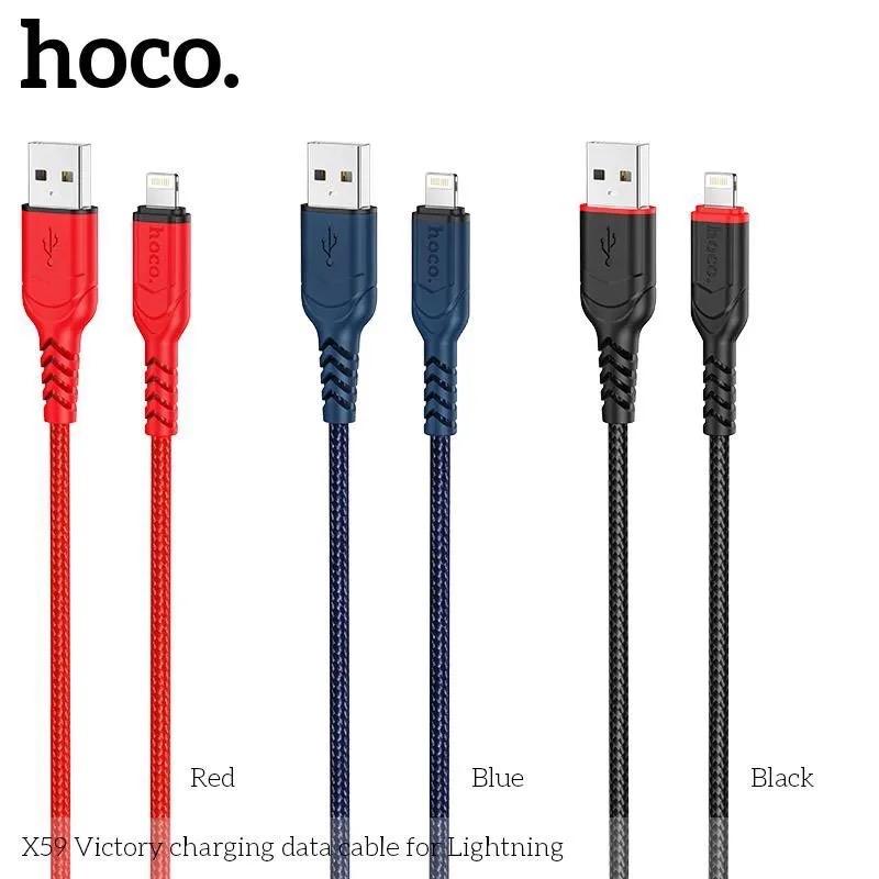  Dây sạc iphone hoco X59 1m và 2m Phụ Kiện Sạc Điện Thoại Usb 