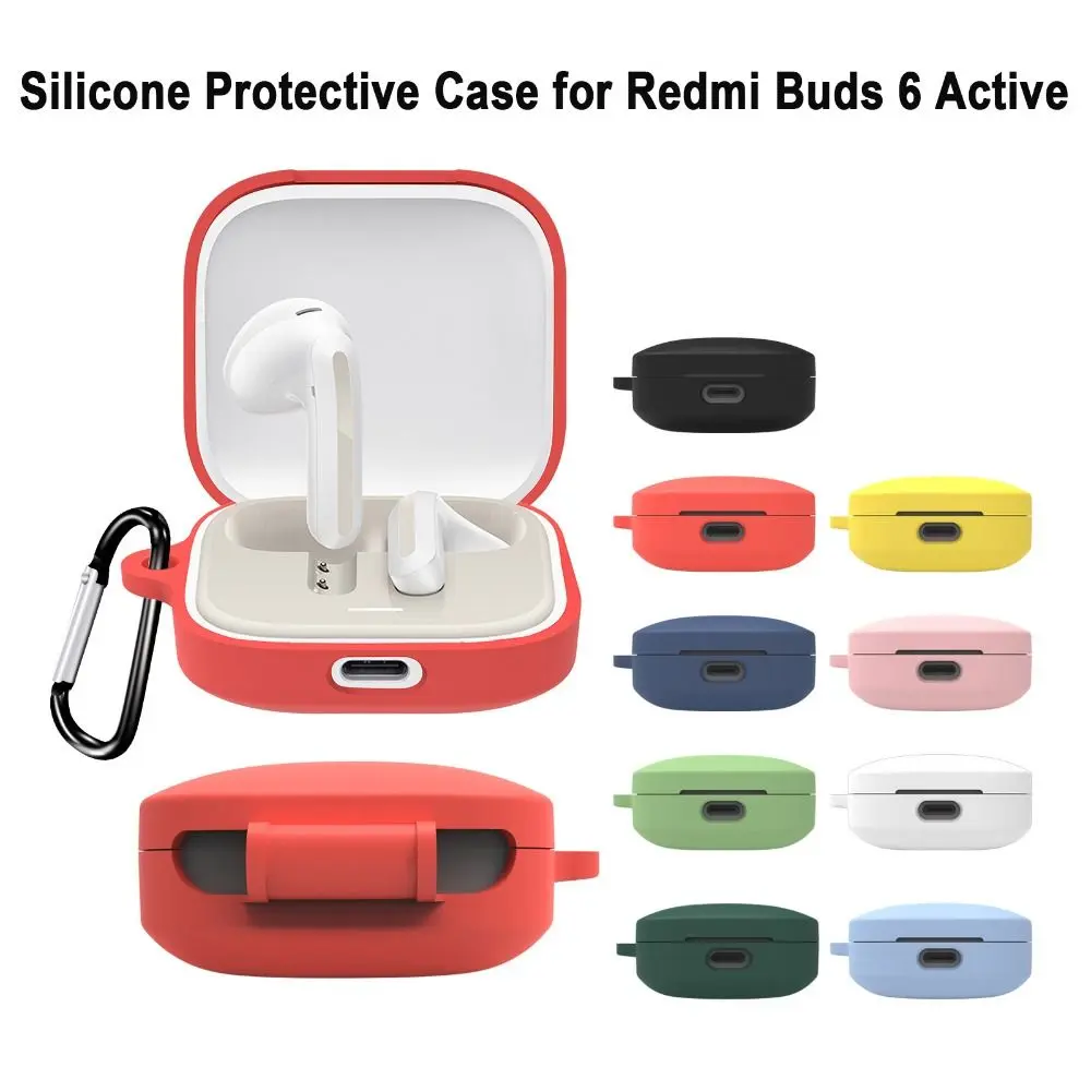 Vỏ Bảo Vệ, Chất Liệu Silicon Mềm, Vỏ Chống Sốc, Chống Trầy Xước, Phụ Kiện Tai Nghe, Vỏ Nhà Ở, Cho Redmi Buds 6 Active, Bảo Vệ Tai Nghe