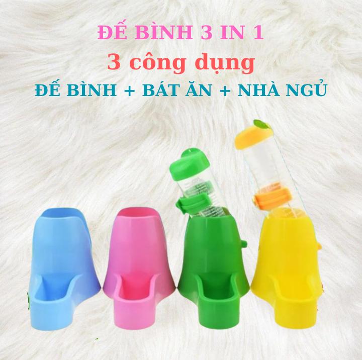  Đế bình nước cho hamster 3 công dụng  đế bình + bát ăn + nhà ngủ   