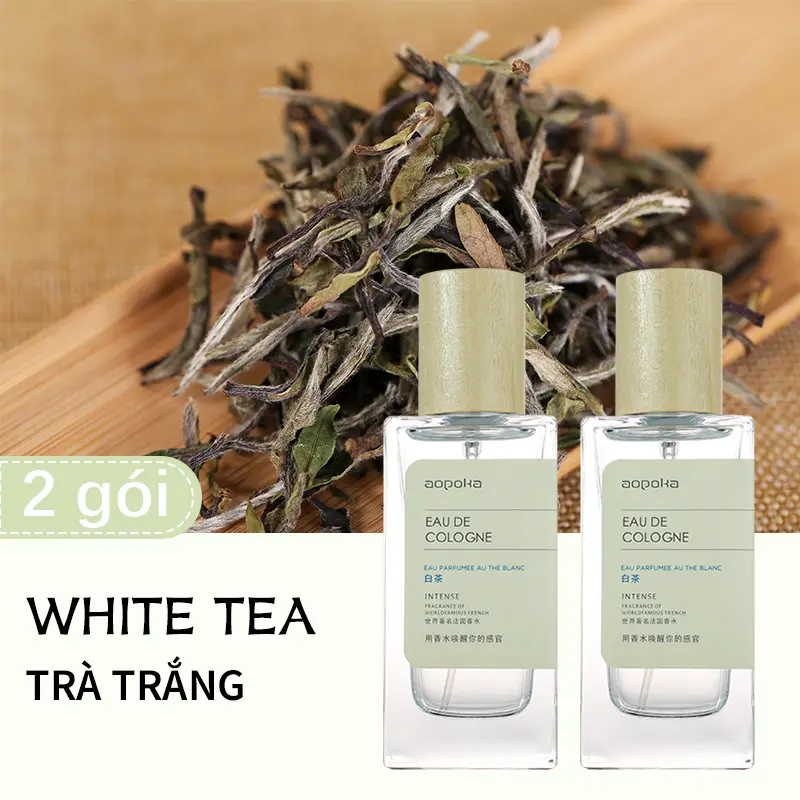nước hoa Unisex Gói 2, hương trà trắng và hoa ấm áp tươi mát, hương thơm ấm áp,tự nhiên và thơm lâu