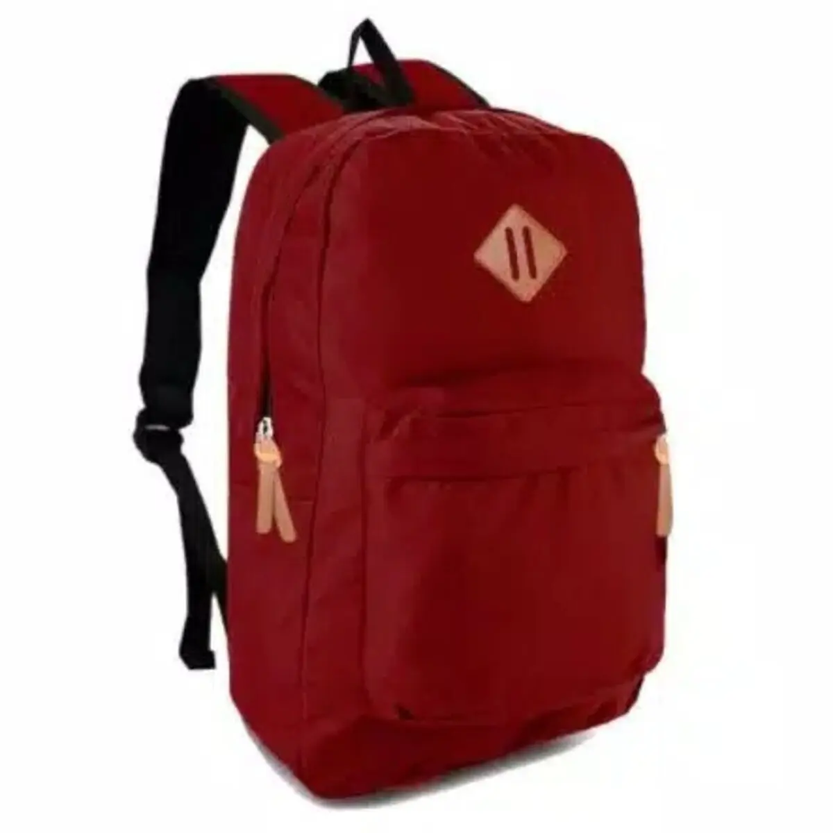TAS RANSEL MURAH PUNGGUNG SEKOLAH KERJA TAS BACKPACK PRIA DAN WANITA Hitam Kanvas Polos