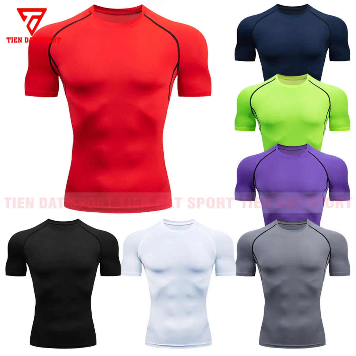 ÁO GIỮ NHIỆT Nam SINH NHIỆT PRO COMBAT NGẮN TAY NHANH KHÔ VÀ KHÓA NHIỆT NHANH Sport
