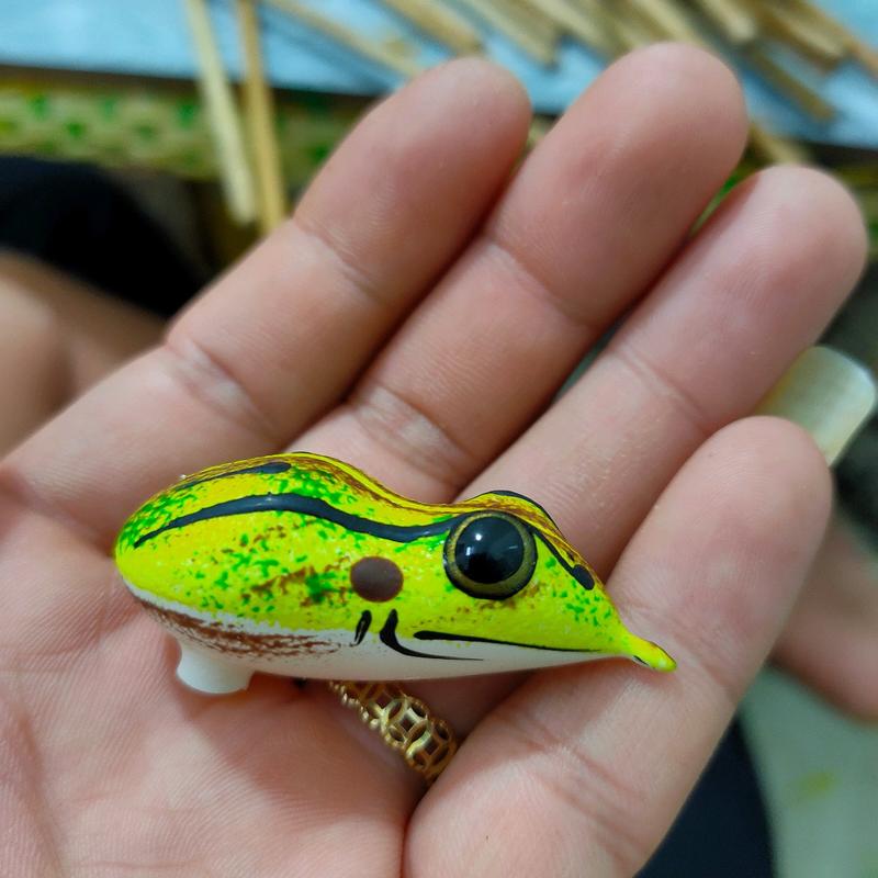 Body nhái hơi chàng hiu 4.5cm Đi Câu Câu Cá Fishing 2