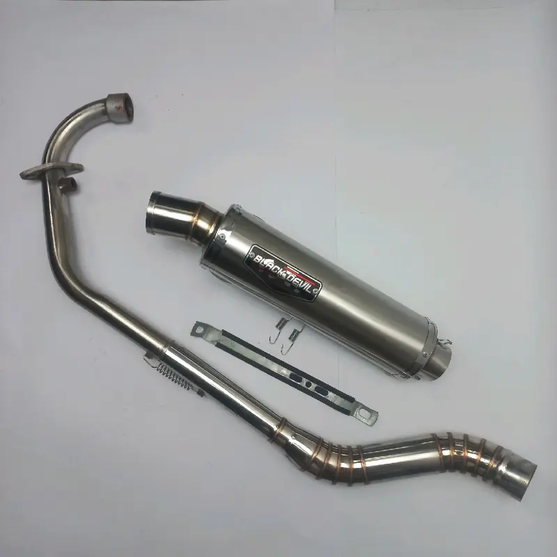 KNALPOT BLACK DEVILSUARA BAS ADEM RECOMEND NAMBAH GANTENG MOTOR Asli Bracket Bulat Motorcycle 2
