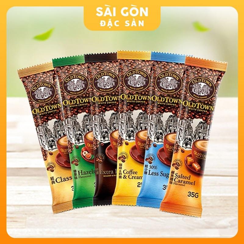 Cà Phê OldTown Cà Phê Trắng White Coffee Combo 7 Gói Cafe Malaysia Đủ Vị
