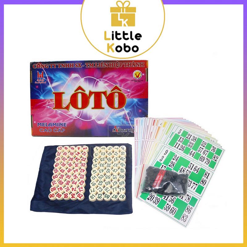 [Loại Tốt] Hộp Lô Tô Liên Hiệp Thành Loại Xịn Nhựa Melamine Cao Cấp Cờ Loto Giải Trí Đồ Chơi Xả Stress
