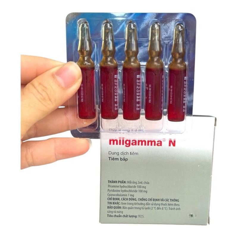 1 hộp 5 ống 2ml Migama (Dung dịch tiêm ống 2ml) HOÀNG ĐỨC - Giúp Tăng bo cấp tốc, hừng gà, lên nước máu cho gà đá, gà chọi, gà tre, chim cảnh. thuốc  nuôi