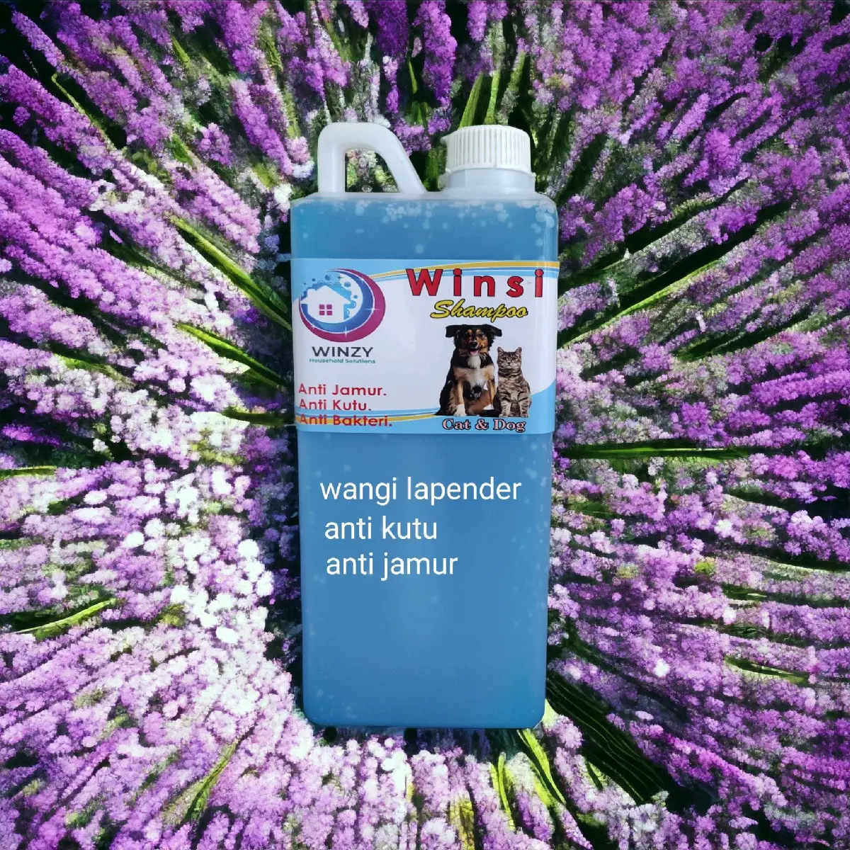 sampo kucing, anjing. kelinci. anti bakteri, anti bau.