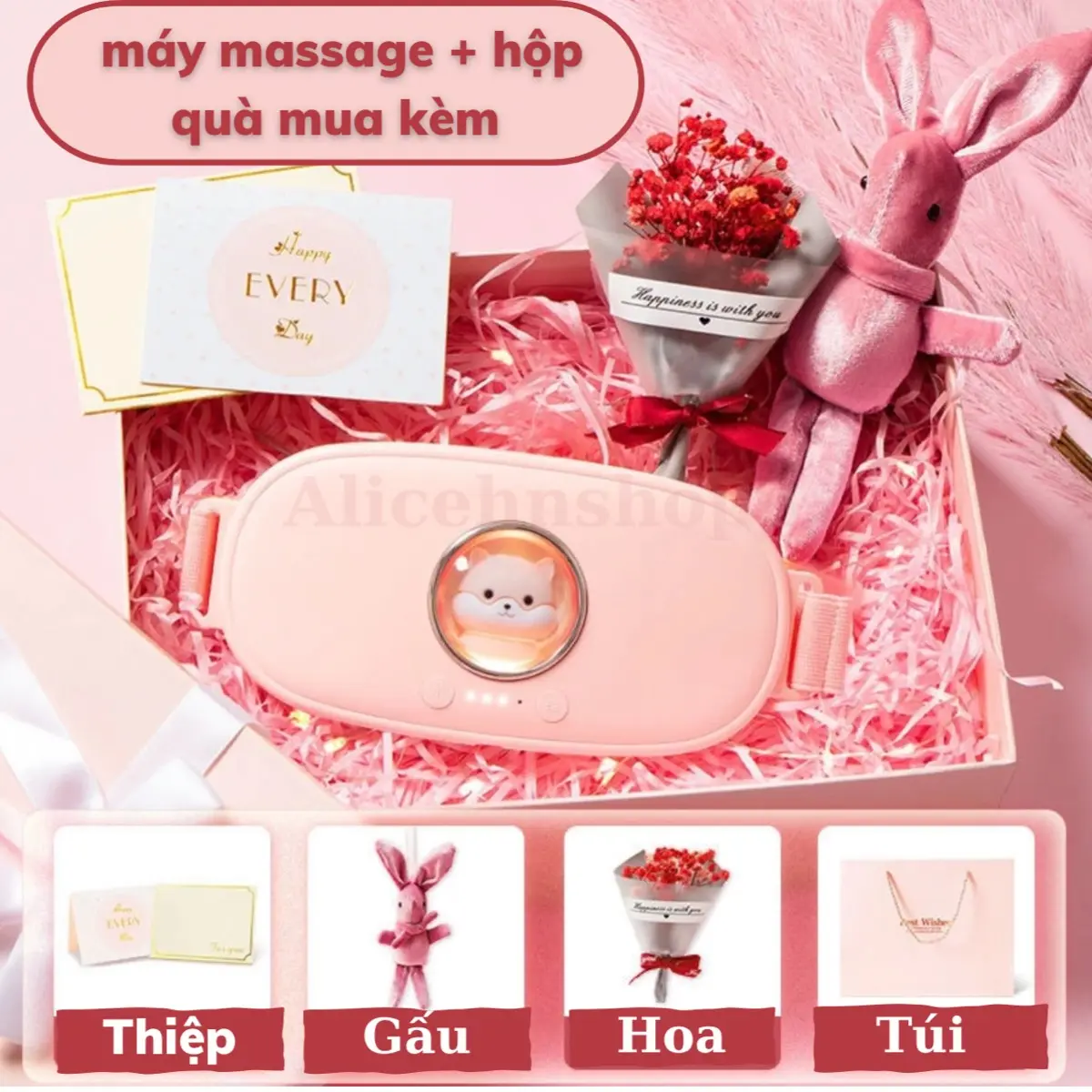 Máy massage làm ấm bụng, giảm đau kinh nguyệt