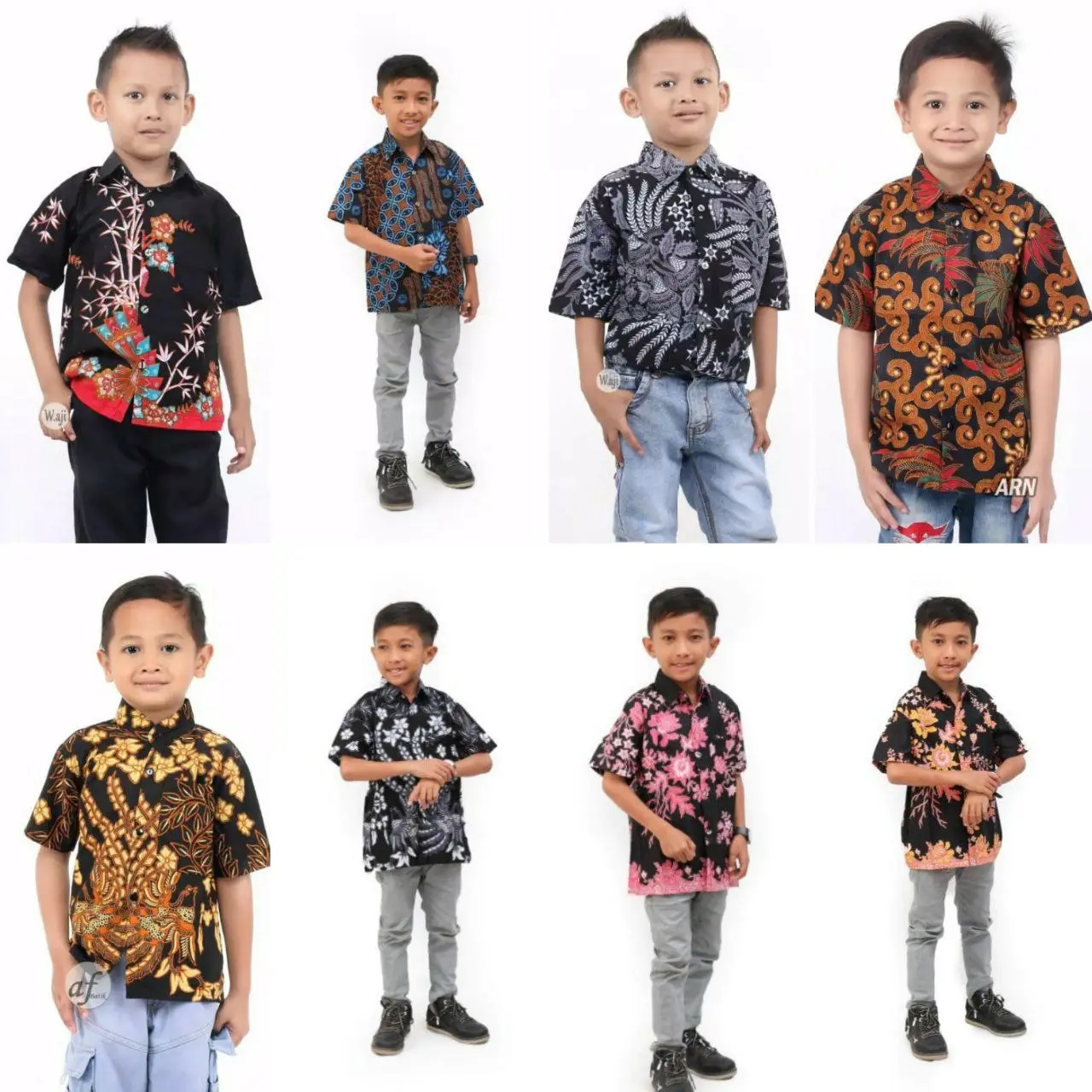 Obral Kemeja Anak Lengan Pendek Motif Random
