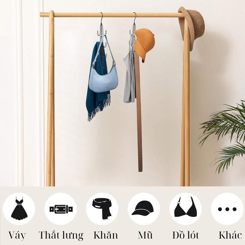 Móc treo túi xách, Móc treo quần áo đa dụng, móc treo chịu lực, chất liệu kim loại chắc chắn bền bỉ T110 2