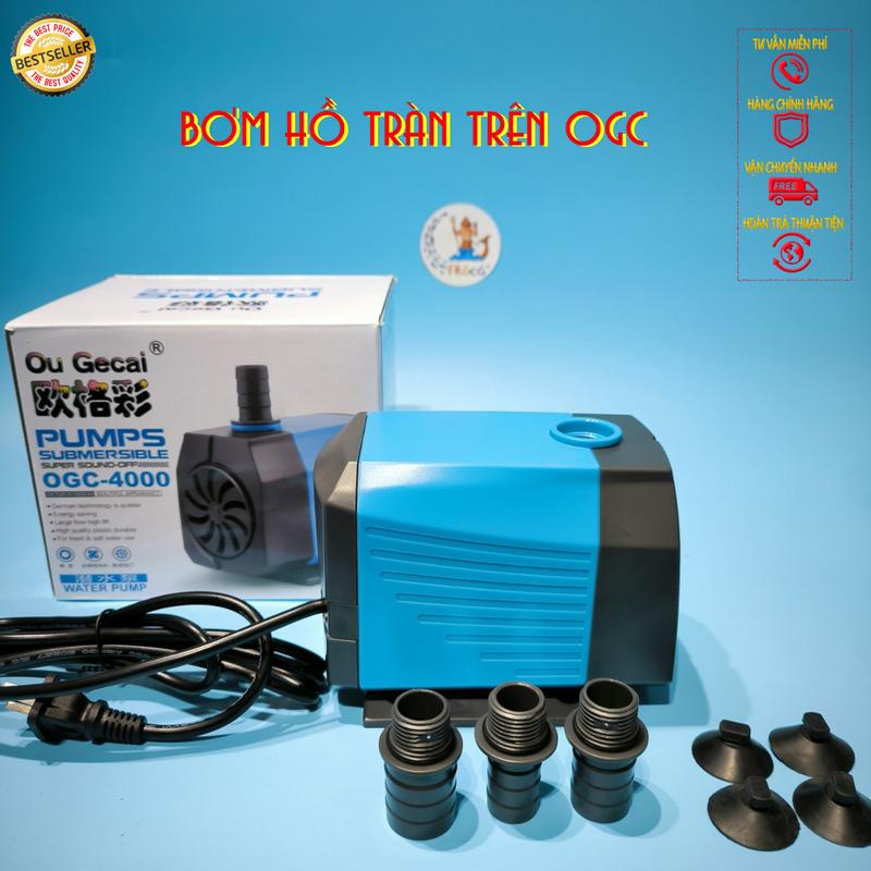 Máy bơm OGC OU GeCai 1000L-6000L/h cho bể cá cảnh  bơm lên bể chính tràn trên  hoặc thác nước nhỏ thácnước tựđộngchảy ống tròn hồcá 60x30x30 hồcá 60x30x30cm hồ  cá  lọc  dưới