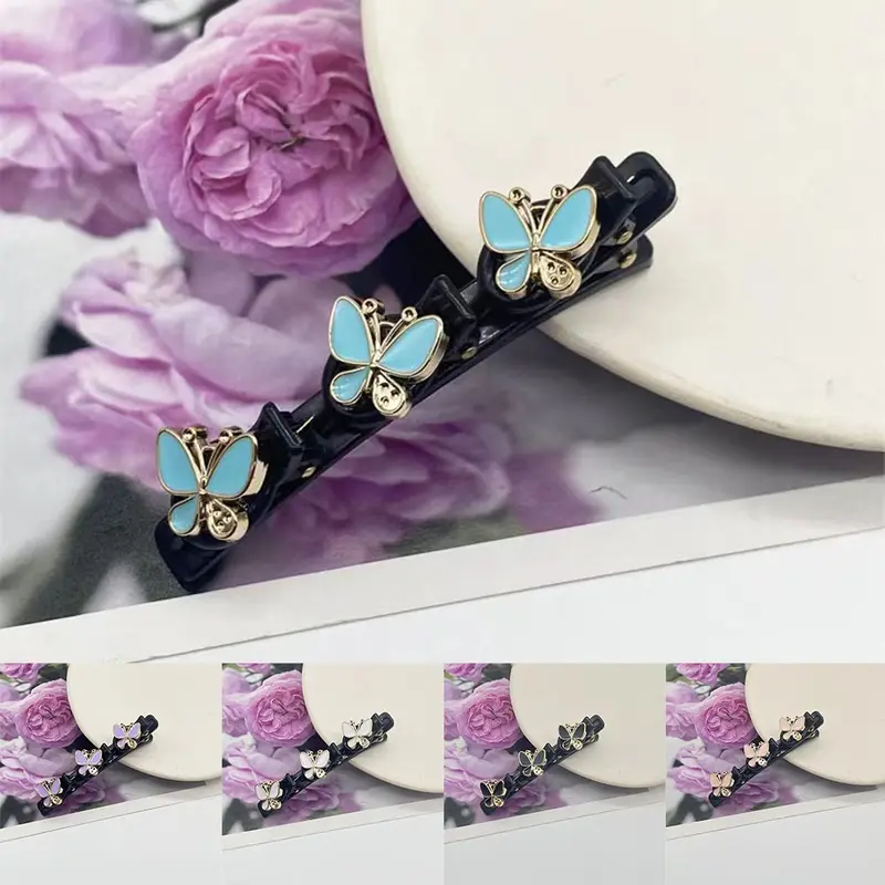 Kẹp Tóc Pha Lê Lấp Lánh, Phụ Kiện Tóc Bện, Kẹp, 1 Cái, JYSM 7