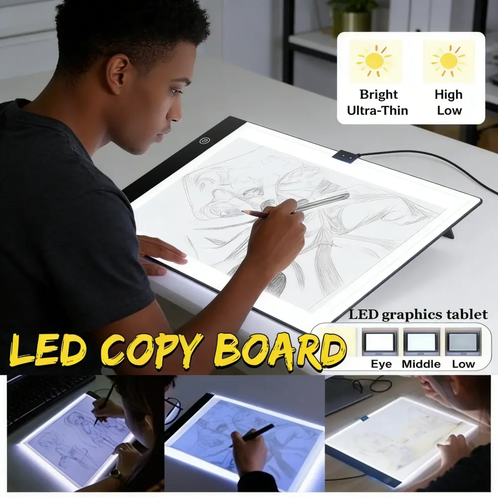 LED Tracing Tablet, Digital Drawing Board A3/A4, Ultra-Slim Sketch Pad ...