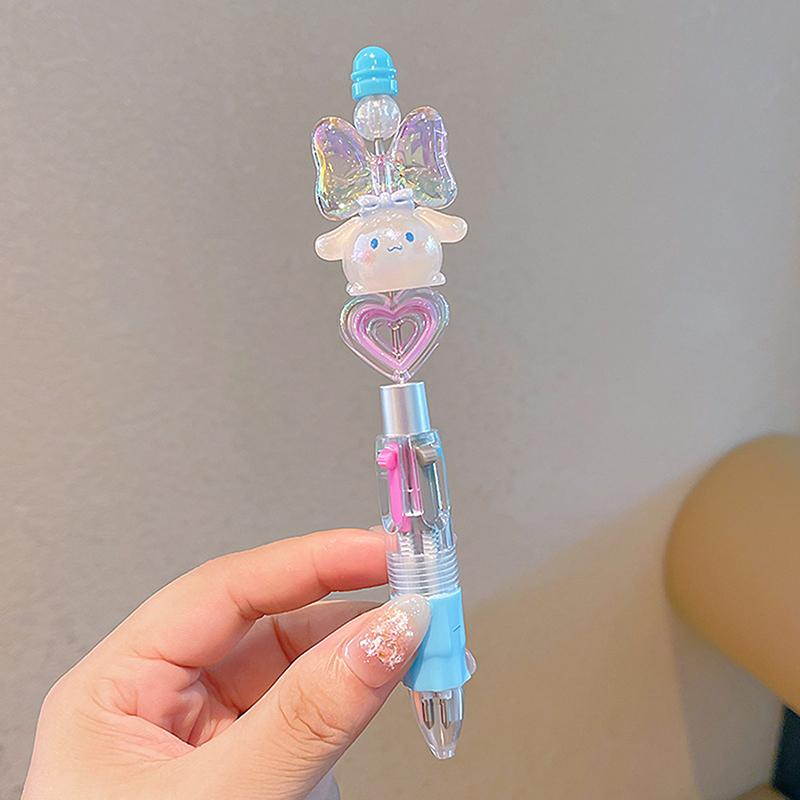 Product Introduction of Sanrio Bead String Pen Kawaii Hello Kitty Cinnamoroll Cute Cartoon DIY Pen Pompompurin Kuromi My Melody Stationery Birthday Gift 19
