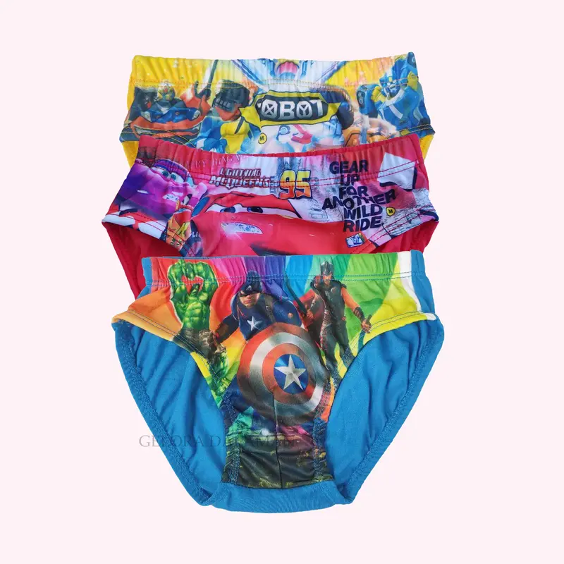 6 Pcs Celana Dalam Anak Laki Laki CD  Pakaian Dalam Anak Cowok Karakter Gambar 0
