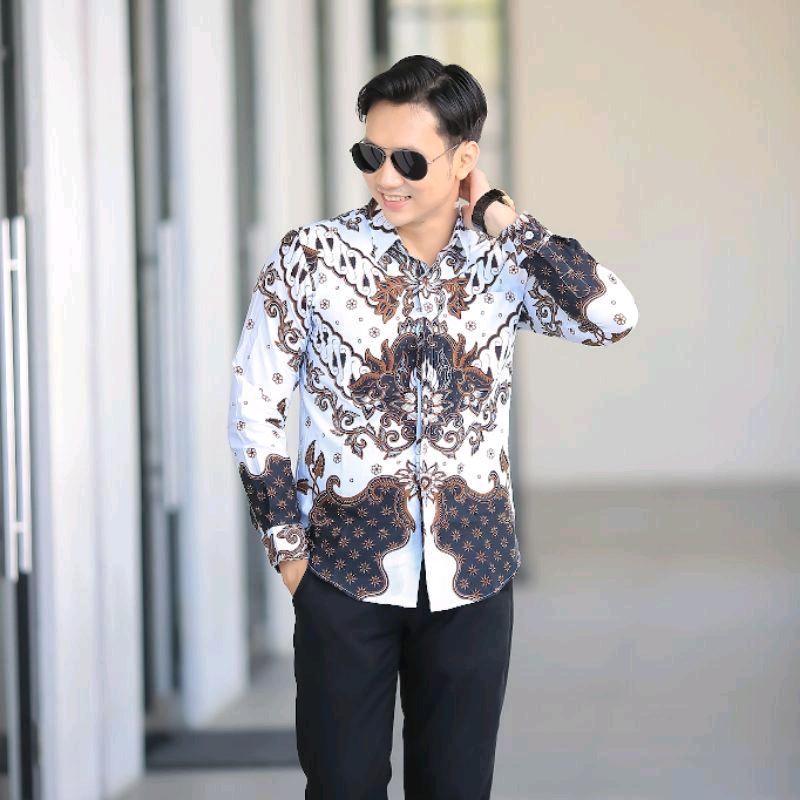 MOTIF AANTASENAA KEMEJA BATIK PRIA LENGAN PANJANG FULL FURING PREMIUM 4