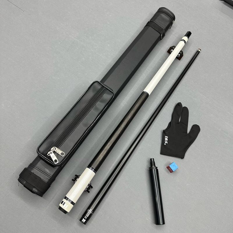 Cơ bida full carbon KT Magic ngọn carbon sợi tặng kèm combo bao da găng tay lơ và nối chuôi - gậy bi-a lỗ cao cấp KT Magic