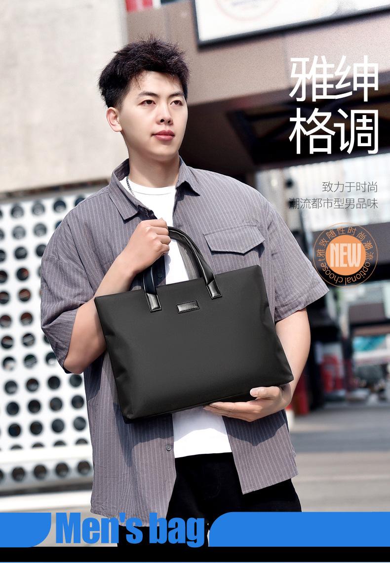 Product Introduction of New Fashion Handheld Briefcase Simple College Student Notebook Bag Business Laptop Bag Men's Briefcase 0