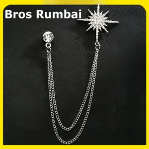 Bros Rumbai Desain Bintang Kepingan Salju/Bros Rumbai/Bros Dekorasi Pakaian/Barang Dekorasi Pakaian/Bros Rumbai Sederhana Dan Indah/Bros Rumbai Setelan