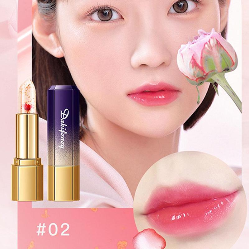 Product Introduction of New Temperature Change Moisturizing Lipstick 1pcs Lipstick Flower Jelly Color Changing Lipstick W4Y1 42