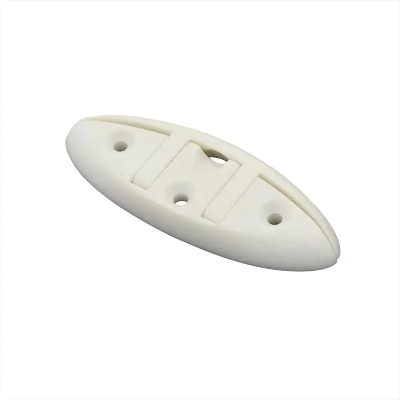 Folding Rope Hitch Boat Dock Cleat Angle Cleats Kayak Croissant Nylon 13.30X5.00X1.30CM White