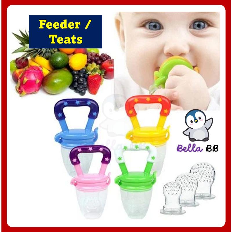 Baby Fruit Food Feeder Nipple Silicone Pacifier Puting Buah Puree ...