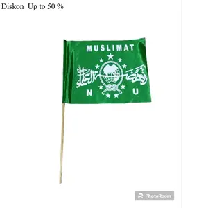 TERLARIS !!! BENDERA MUSLIMAT NU MINI / BENDERA MUSLIMAT NU STIK BAMBU