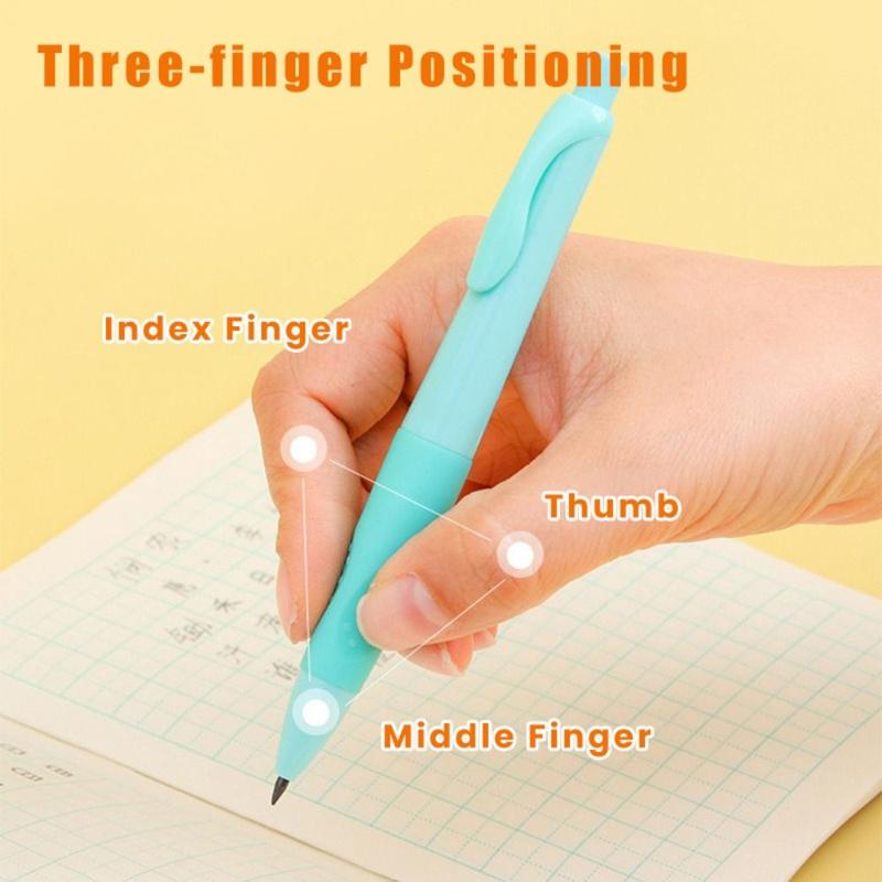Product Introduction of New HB Mechanical Pencils 2.0mm Correct Holding Pen Posture Automatic Pencils Writing Tool with Sharpener Propelling Pencil Students 19