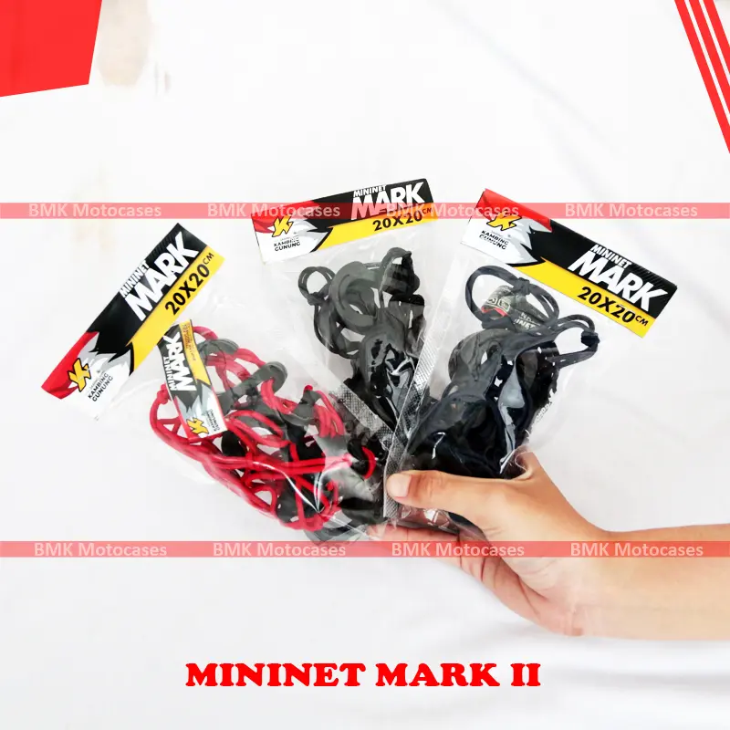 Jaring Kambing Gunung Mininet Mini Net Mark 2 II Original Kucay Cargo Tali Bagasi Jok Motor Kuat