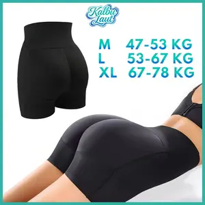 Celana Busa Pantat Hitam Wanita M/L/XL Pembesar Bokong Membentuk Bokong Terbuka Udara Booty Shaper