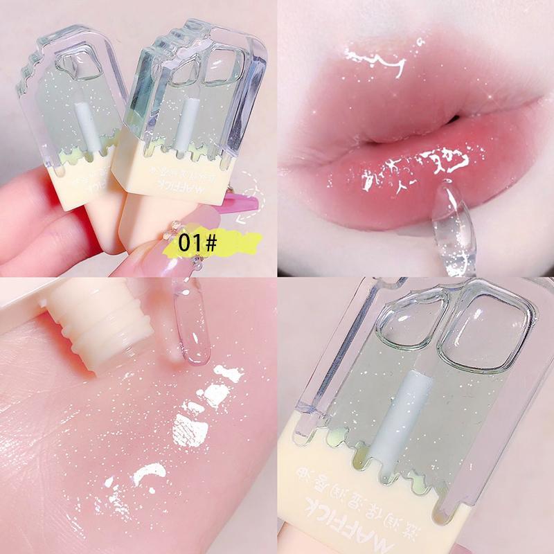 Portable Lip Oil, 3 Counts/set Moisturizing Lip Balm, Hydrating Glossy Lip Glaze Stick, Plumping Lip Oil for Girls & Women 7