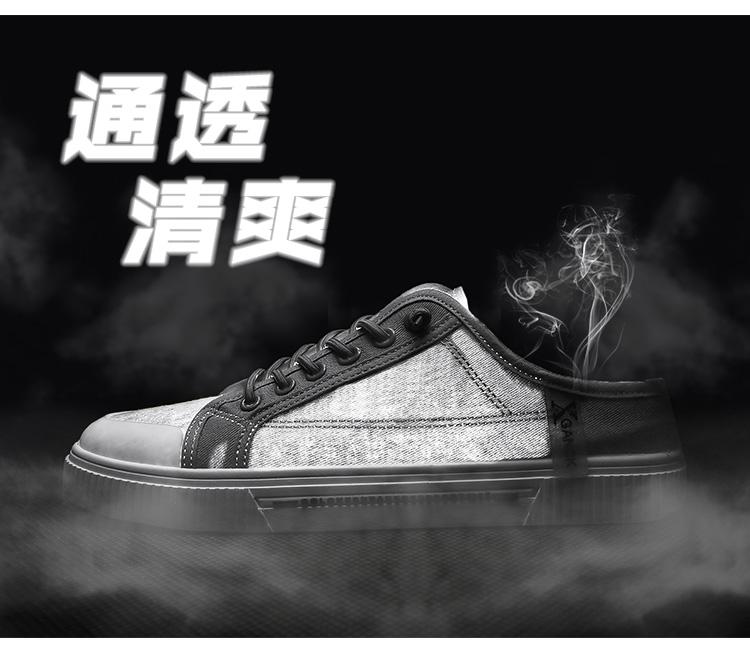 Product Introduction of Fashion Canvas Sneakers For Men Outdoor Anti-Slip Rubber Slippers Casual Sport Half Of Slippers For Men Footwear Shoes hoverboard  shoes 3