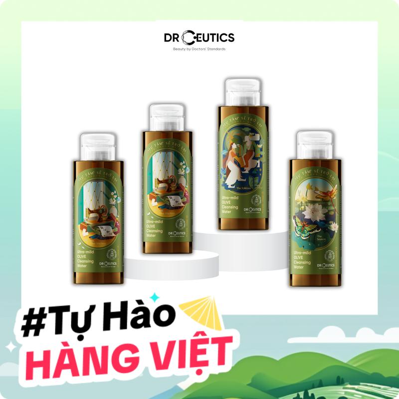 [Freeship] PHIÊN BẢN TỰ TÂM DRCEUTICS Nước Tẩy Trang Ultra-mild OLIVE Cleansing Water Cho Mọi Loại Da, Da Nhạy Cảm 500ml