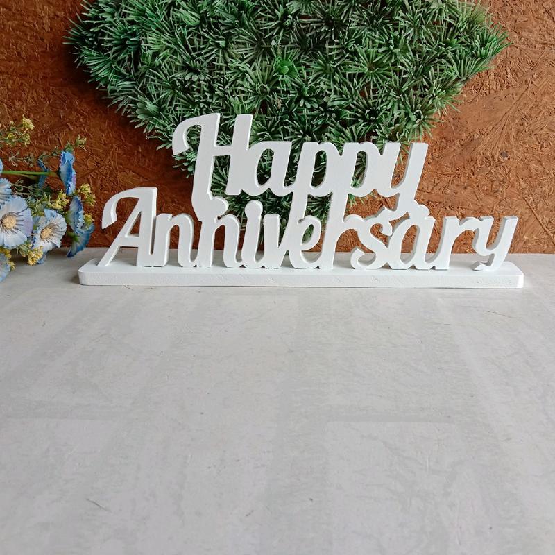 ucapan happy anniversary / hiasan meja 2