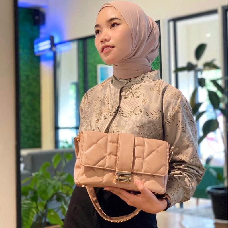[Beli Lokal] Lophy Bag Tas Wanita Shoulder Bag Sling Bag Tas Bahu Wanita Tas Selempang Wanita Irish Bag in Pink Blush 6