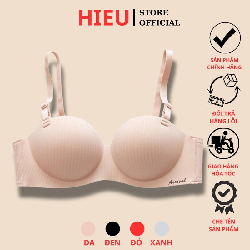 Áo Ngực Su Đúc Không Gọng Cúp Ngang Đệm Dày, Nâng Quả, Tạo Khe - H2288