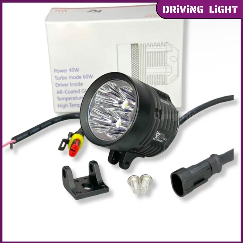 ( BẢO HÀNH 12 THÁNG KZ) Đèn Trợ Sáng Kz40 V4.2 , 60W 12.24V DC Sáng Gom Mạnh, Chiếu Xa [BẢO HÀNH 12 THÁNG]    dochoixemay,ex,sirius,wave,ledbicau,xe độ. Phụ Tùng Phụ Kiện