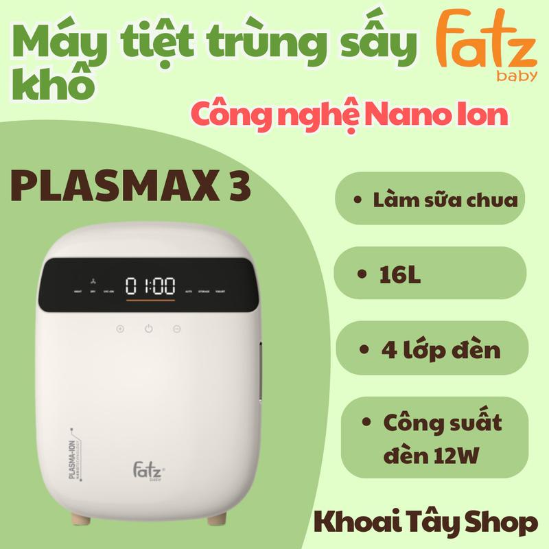Máy tiệt trùng sấy khô khử mùi UVC-LED công nghệ Nano Plasma Ion PLASMAX 3 Fatz baby Khoai Tây Shop