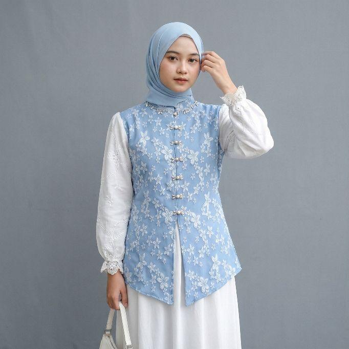 Seraya Kebaya Blouse Jaguar Premium mix katun bordir Atasan Dewasa