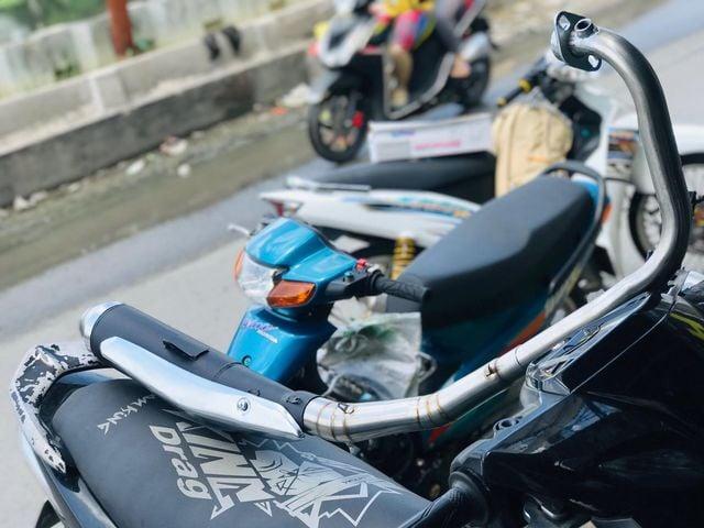 Pô Satria Móc Ấm lực kèm cổ 2 khúc cho các dòng xe Wave sirius ex winner satria